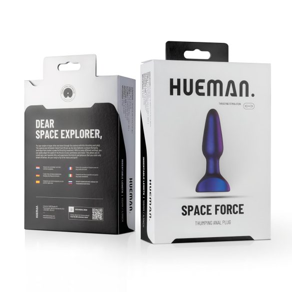 Hueman Space Force - Waterproof Purple Anal Vibrator