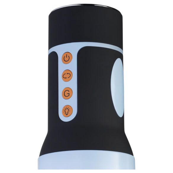 CRUIZR CM04 - Rechargeable Rotating Masturbator (Black-Blue)