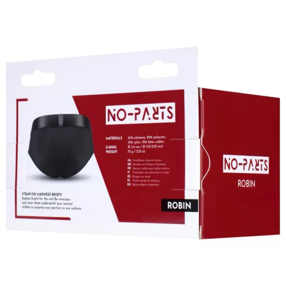 No-Parts Robin - Strap-On Bottoms (Black) - Size S
