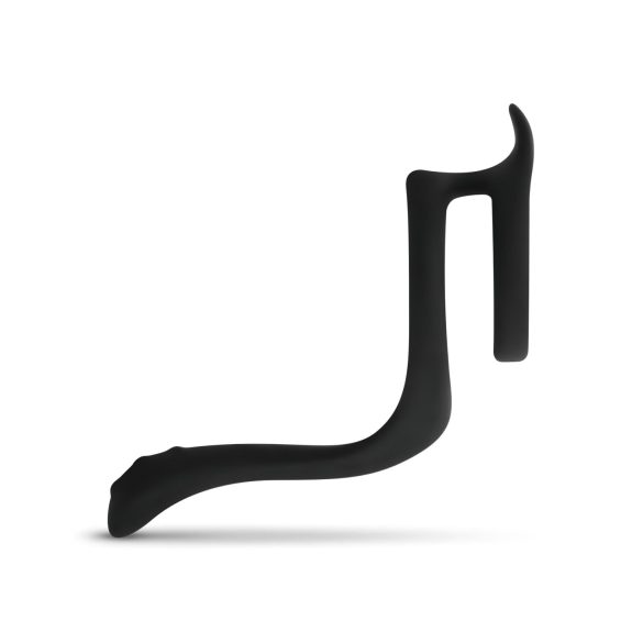 EasyToys Pleasure Ring - Flexible Black Penis and Testicle Ring