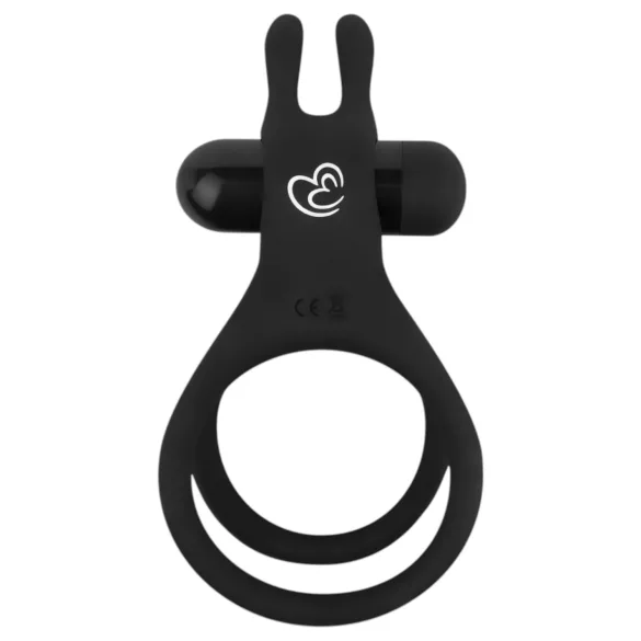 Easytoys Share Ring - Vibrating Black Penis & Testicle Ring