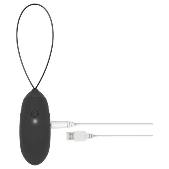 LUV EGG - wearable rechargeable remote-control vibrating egg (black)