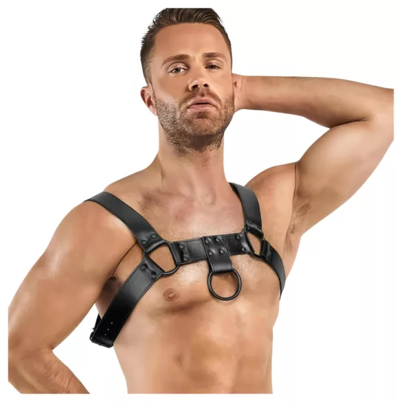 Bedroom Fantasies Bruno - Black Body Harness Top (Sizes S-XL)