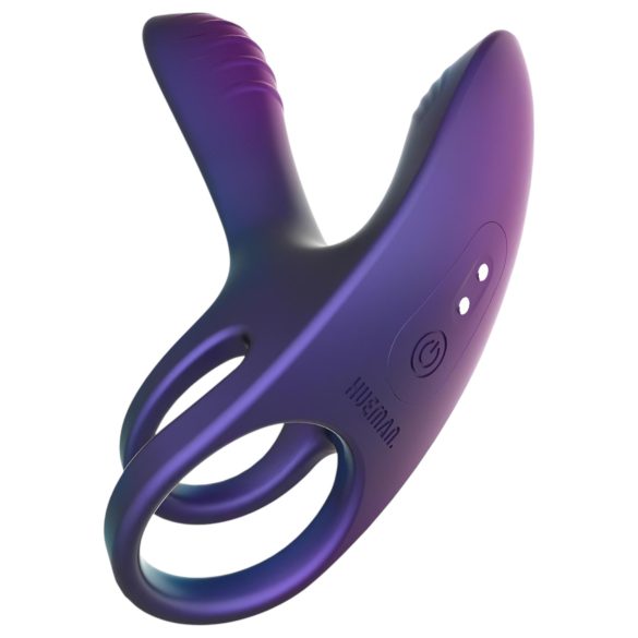 Hueman Infinity Ignite - Vibrating Penis and Scrotum Ring (Purple)