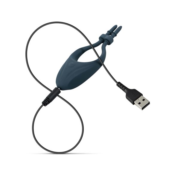 Boners - Adjustable Vibrating Penis Ring (Blue)