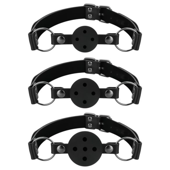 Bedroom Fantasies - Black Mouth Gag Set - 3 Pieces