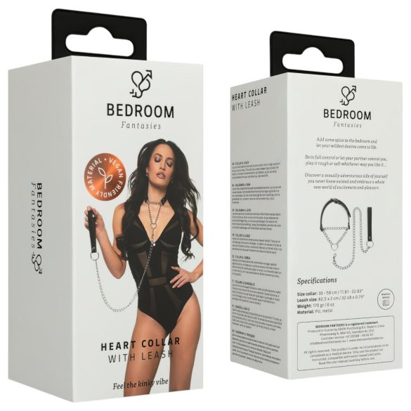 Bedroom Fantasies - Collar and Leash Set (Black)