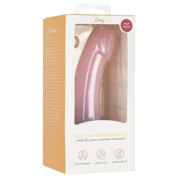 EasyToys Mermaid - Glitter Dildo - 6" (Pink)