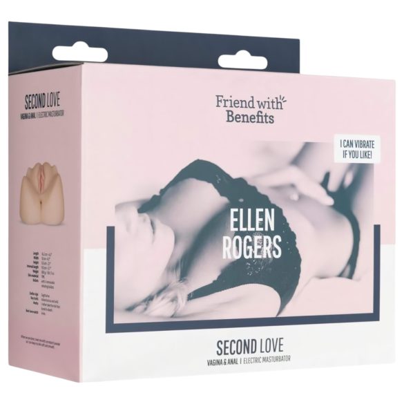 FWB - Ellen Rogers Realistic Vagina & Butt with Vibrator (Natural)
