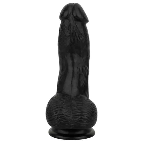 Easytoys - Realistic Black Dildo with Balls - 12 cm