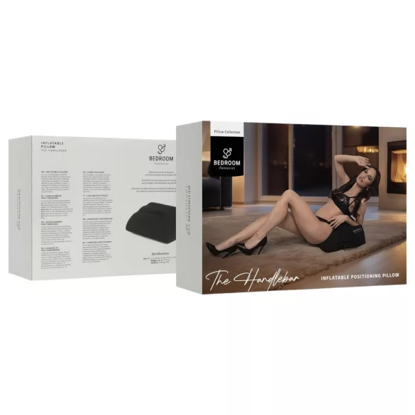 Bedroom Fantasies - Inflatable Sex Pillow with Handles (Black)