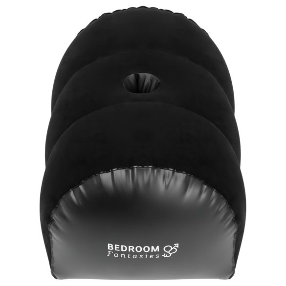 Bedroom Fantasies - Inflatable Pillow with Vibrator Holder (Black)