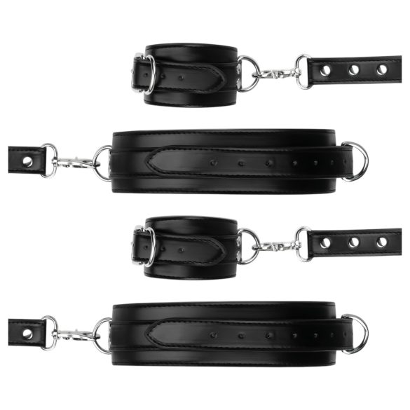 Bedroom Fantasies - Wrist and Thigh Cuffs (Black)