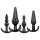 EasyToys - 4-Piece Anal Plug Set (Black)