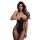 Christine - Open-Front Bodysuit - Black - Sizes S-L