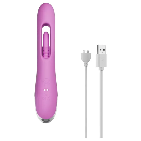 Good Vibes Only - clitoral vibrator with moving finger (purple)