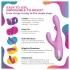 Good Vibes Only - clitoral vibrator with moving finger (purple)