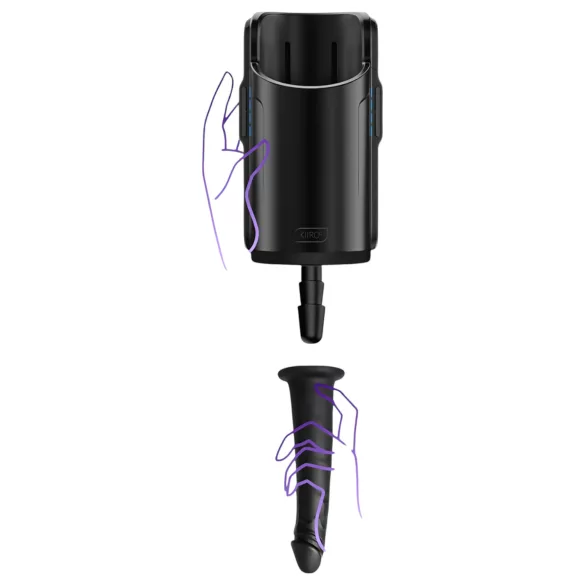 Kiiroo Lifelike Vacuum Dildo - 19cm (Black)