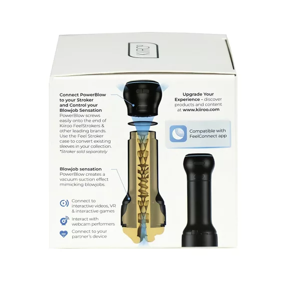 Kiiroo PowerBlow - Smart Suction & Masturbator Accessory (Black)