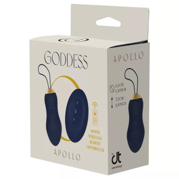 Goddess - wearable vibrating egg with remote control (dark blue)