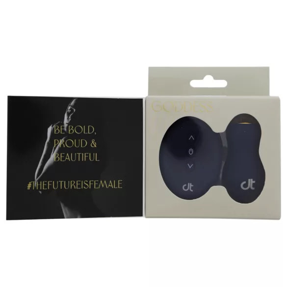 Goddess - wearable vibrating egg with remote control (dark blue)