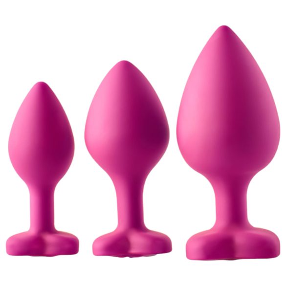 Flirts Anal Training Kit - 3-Piece Pink Plug Set