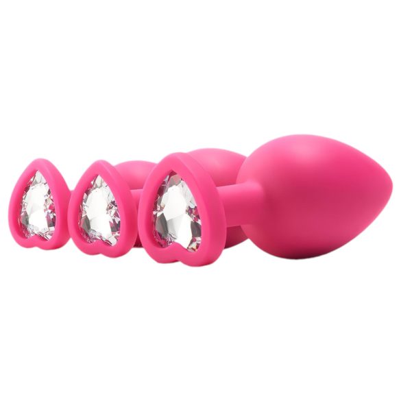 Flirts Anal Training Kit - 3-Piece Pink Plug Set