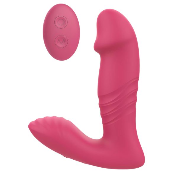 Dreamtoys - Wearable Thrusting Vibrator with Remote (Pink)