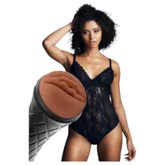 The Girl Next Door Marly - realistic vagina in case (brown)