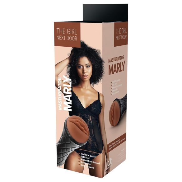 The Girl Next Door Marly - Realistic Masturbator in Case (Brown)