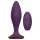 Glam - anal vibrator with remote control (purple)