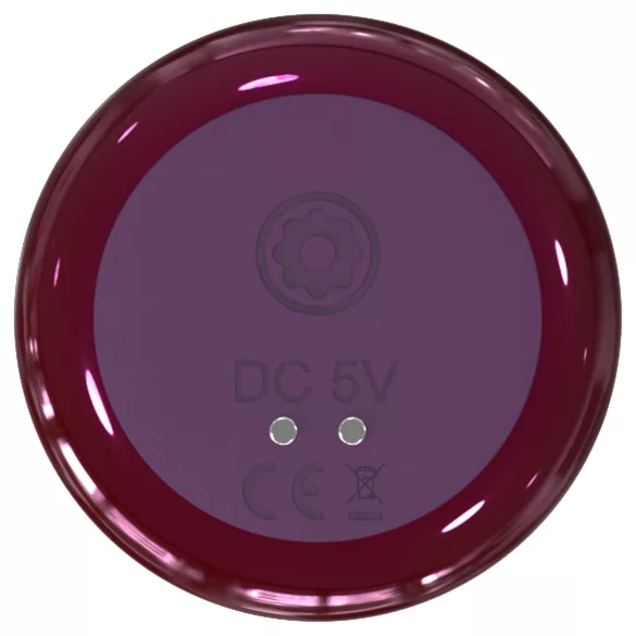 Glam - anal vibrator with remote control (purple)