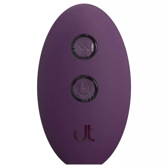 Glam - anal vibrator with remote control (purple)