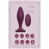 Glam - anal vibrator with remote control (purple)