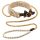 Allure - Beaded Collar with Leash (Black)