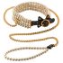Allure - Beaded Collar with Leash (Black)