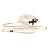 Allure - Beaded Collar with Leash (Black)
