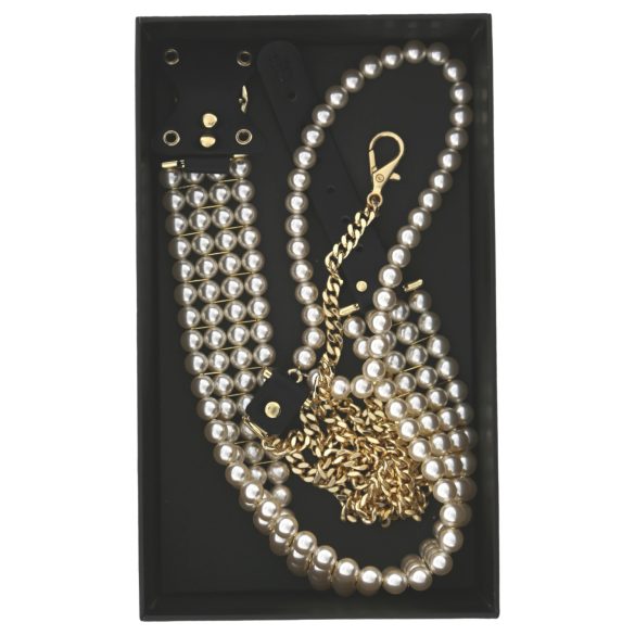 Allure - Beaded Collar with Leash (Black)