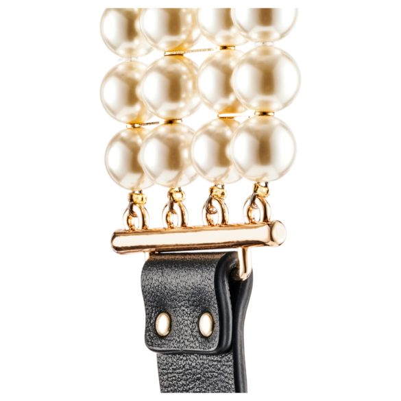 Allure - Beaded Collar with Leash (Black)