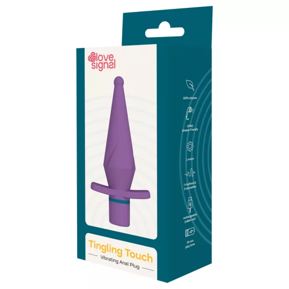 Dreamtoys Love Signal - vibrating anal plug (purple)