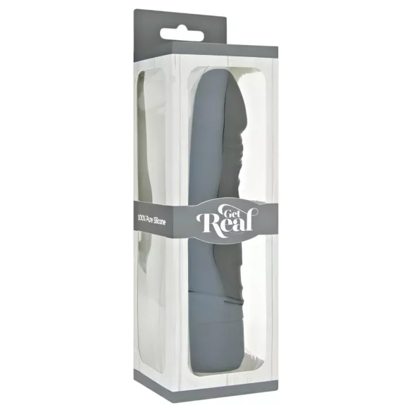 Classic Get Real - Realistic Silicone Vibrator (Black)