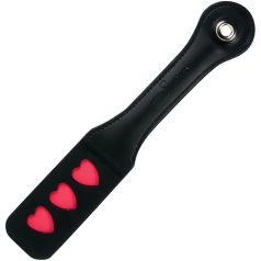 Sportsheets Impression - Black Heart Leather Paddle