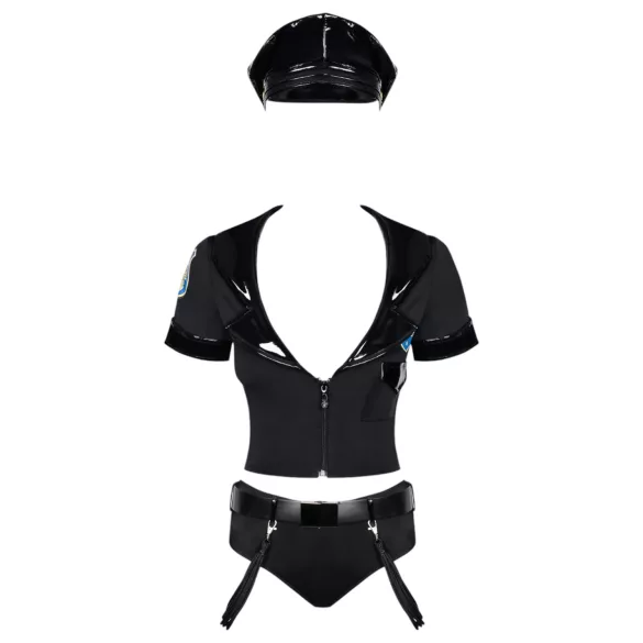 Obsessive Police - Sexy Officer Costume Set (S/M)