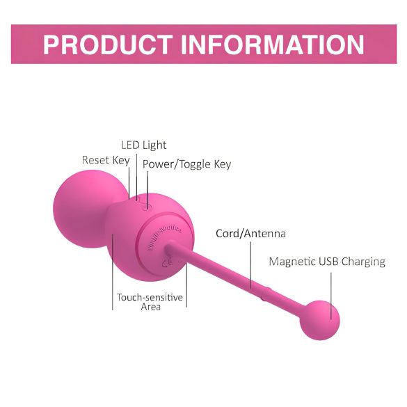 Magic Motion Kegel Master - Smart Kegel Ball Duo (pink)