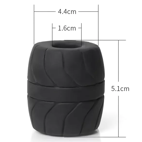 SilaSkin Testicle Ring & Stretcher (White)