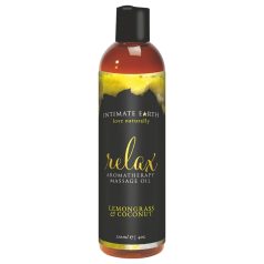   Intimate Earth Relax - Massage Oil - Lemon Balm & Coconut (120ml)