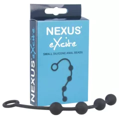 Nexus Excite - 4-Bead Black Anal Dildo (Small)