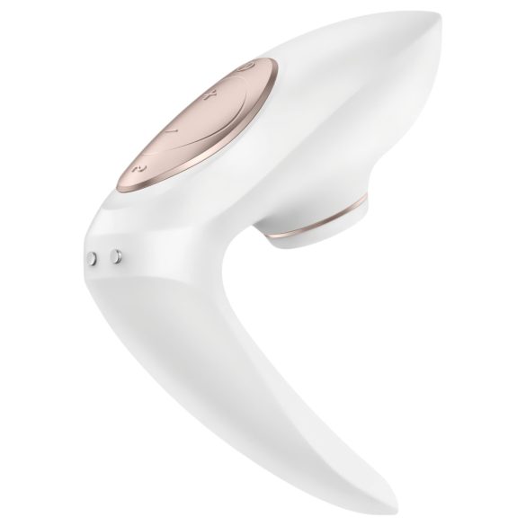 Satisfyer Pro 4 Couples - Rechargeable Airwave Partner Vibrator (White)