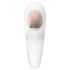 Satisfyer Pro 4 Couples - Rechargeable Airwave Partner Vibrator (White)