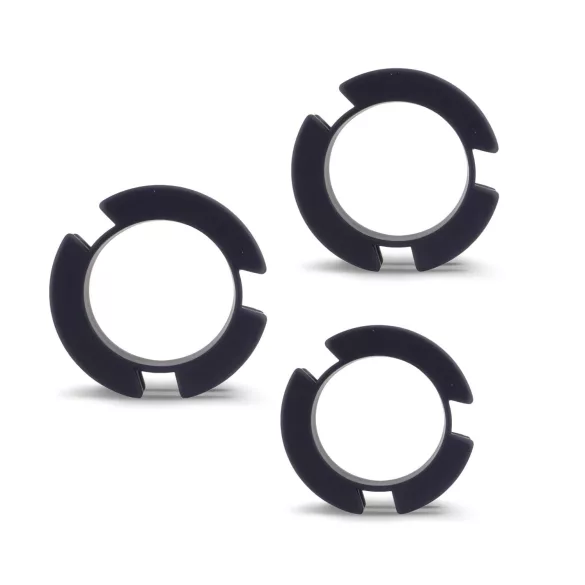 LOCK A WILLY - Silicone Chastity Cage with Lock (Black)